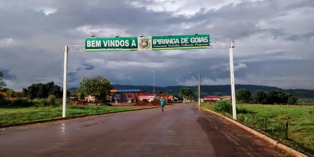 Entrada da cidade de Ipiranga de Goiás
